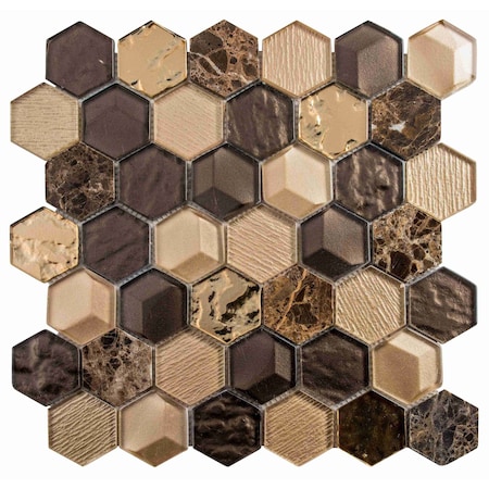 Andova Tiles ANDOVA TILES Xen 2" W x 2" L Mosaic Wall Tile ANDXEN607
